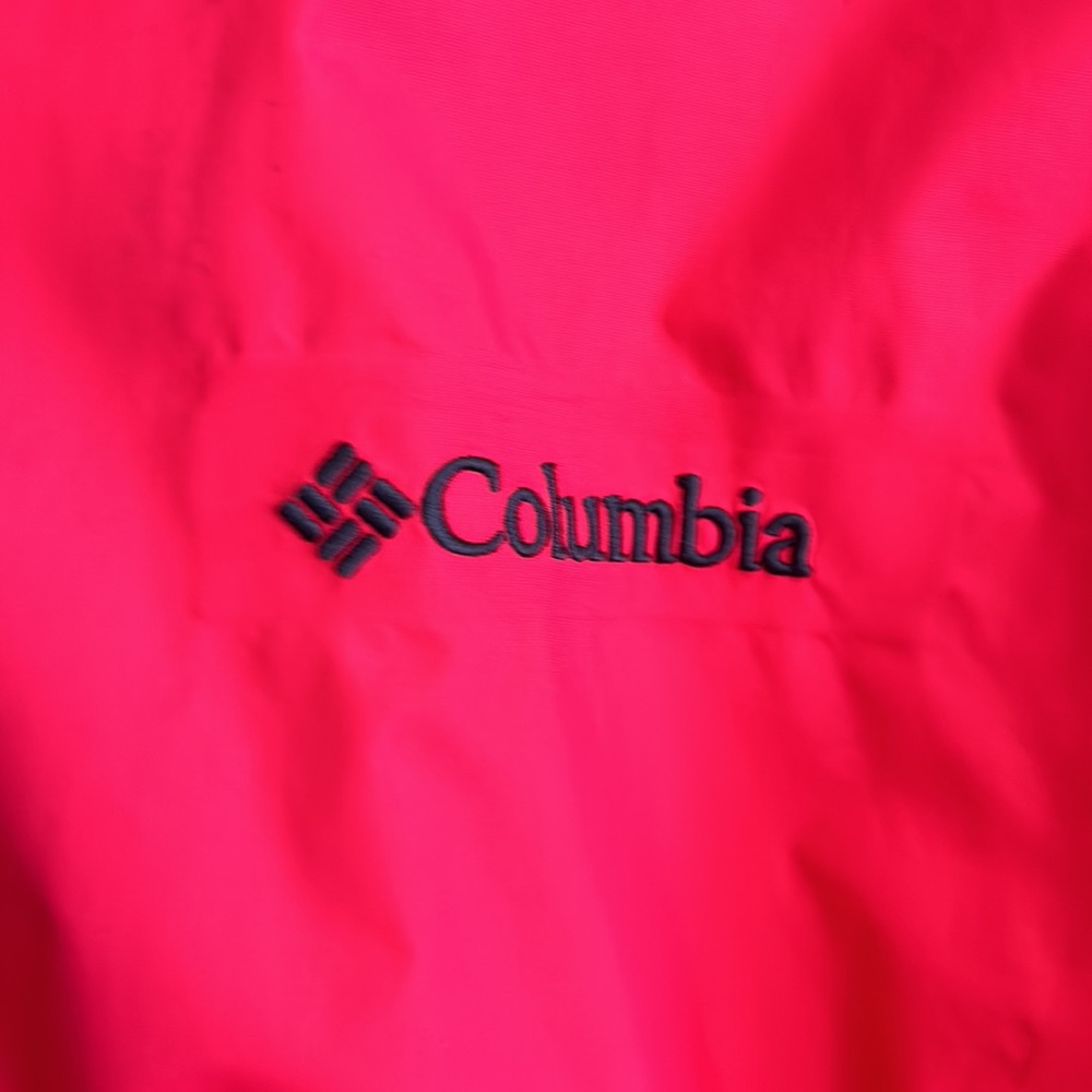 Columbia rain coat Large pink